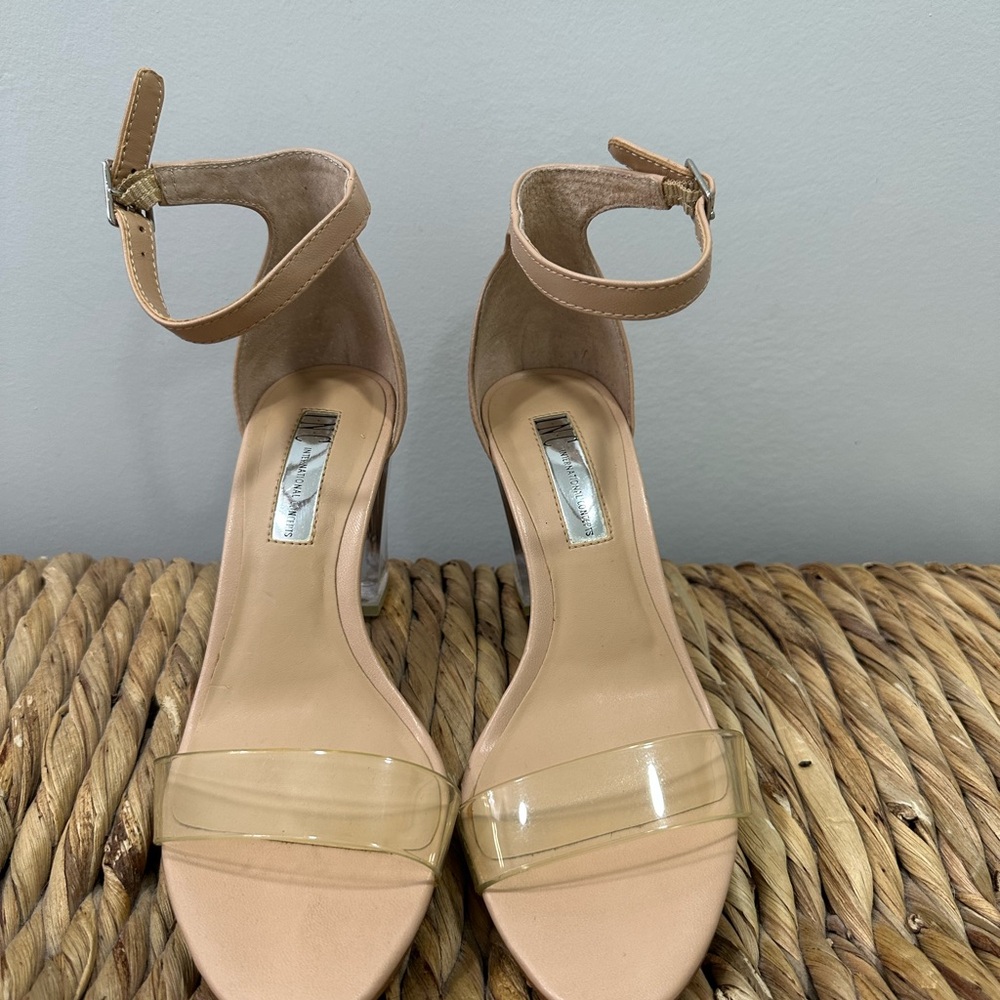 I.N.C. Nude Clear strap Heels